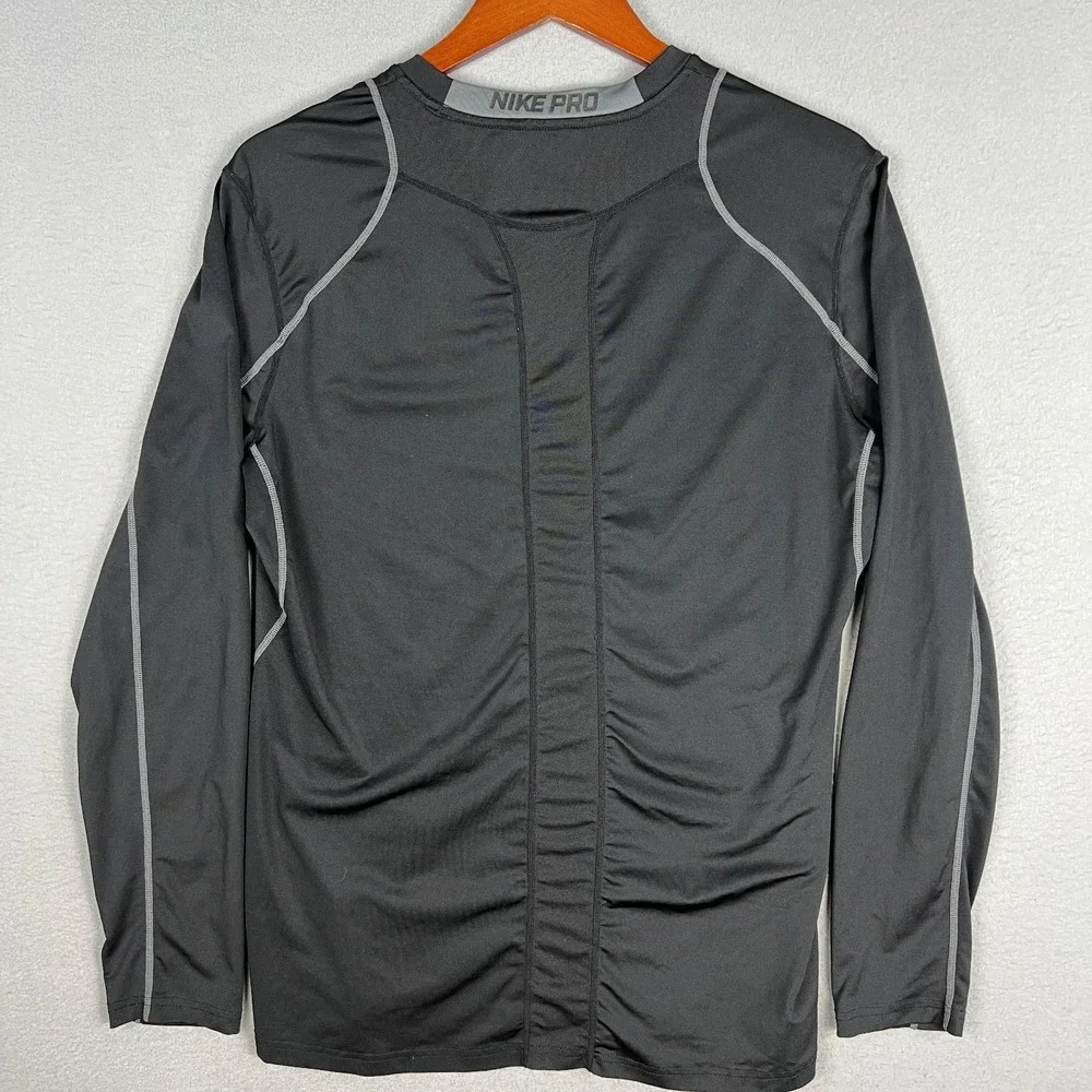 Nike Pro Shirt Mens Large Cool Fitted Long Sleeve Running Training Stretch Vent